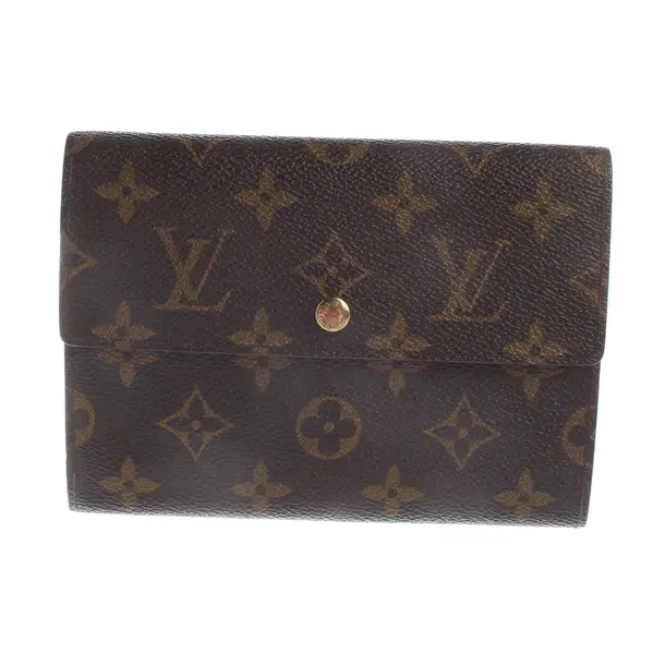 Wallet, in Dark Brown, Leather, Louis Vuitton