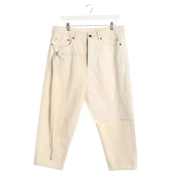 Pants, in Beige, Cotton, Rick Owens