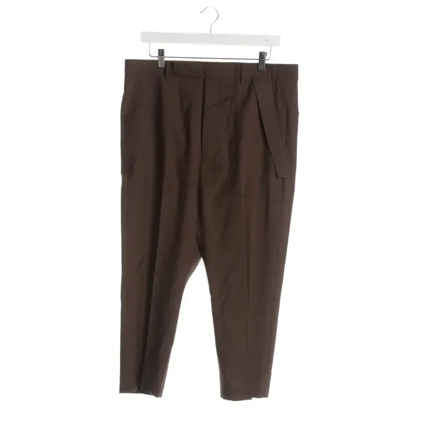 Pants, in Brown, Wool, Rick Owens