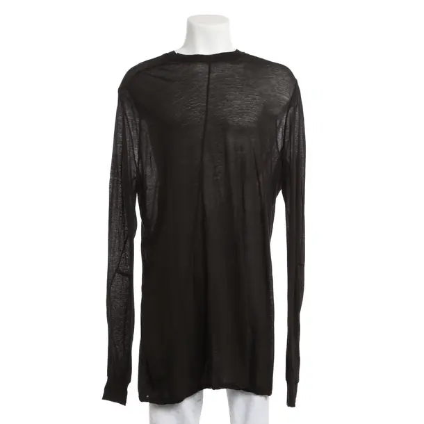 Long Sleeve Shirt, in Black, Cotton, Rick Owens