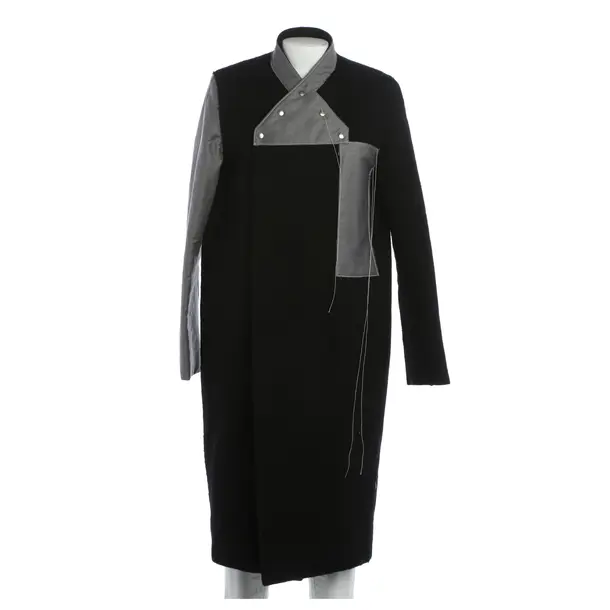 Winter Coat, in Black, Wool, Rick Owens