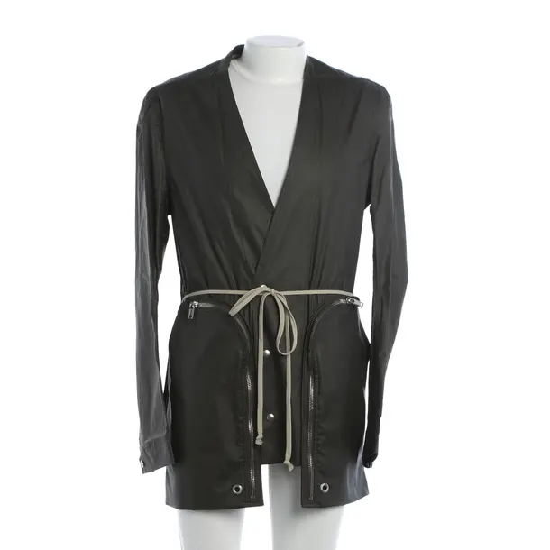 Overcoat, in Brown, Cotton, Rick Owens