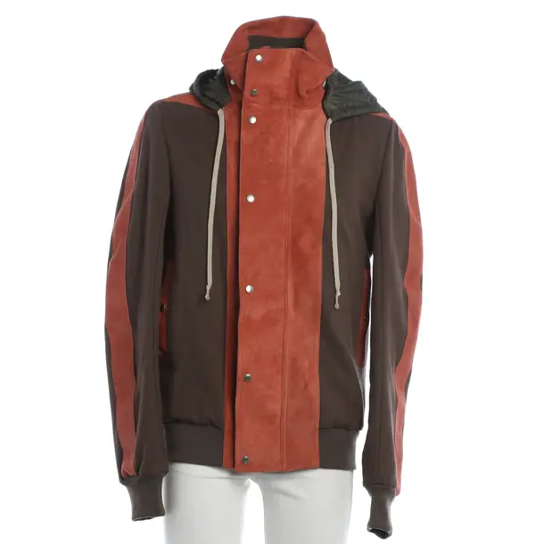 Leather Jacket, in Brown, Leather, Rick Owens