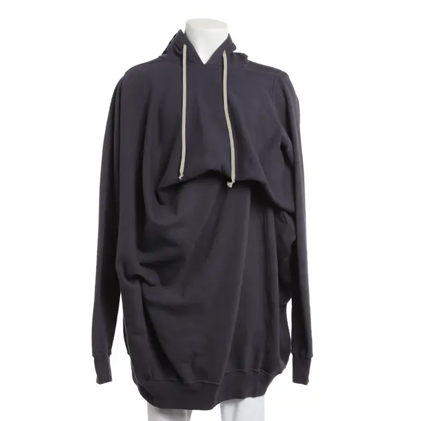 Felpa con cappuccio, in Grigio, Cotone, Rick Owens