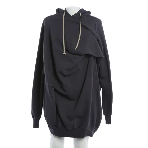 Hoodie, in Grau, Baumwolle, Rick Owens