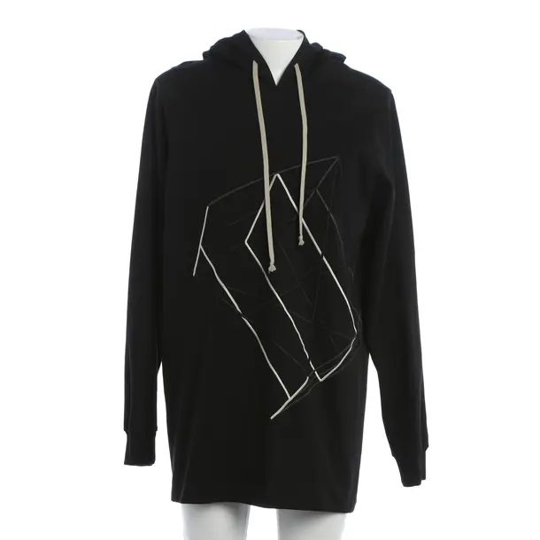 Hoodie, in Black, Cotton, Rick Owens