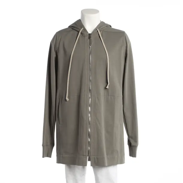 Sweatjacke, in Grau, Baumwolle, Rick Owens