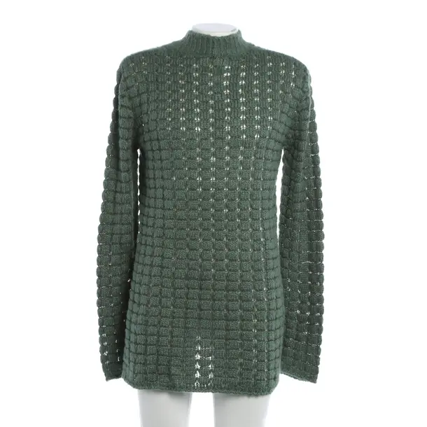 Jumper, in Green, Silk, Rick Owens