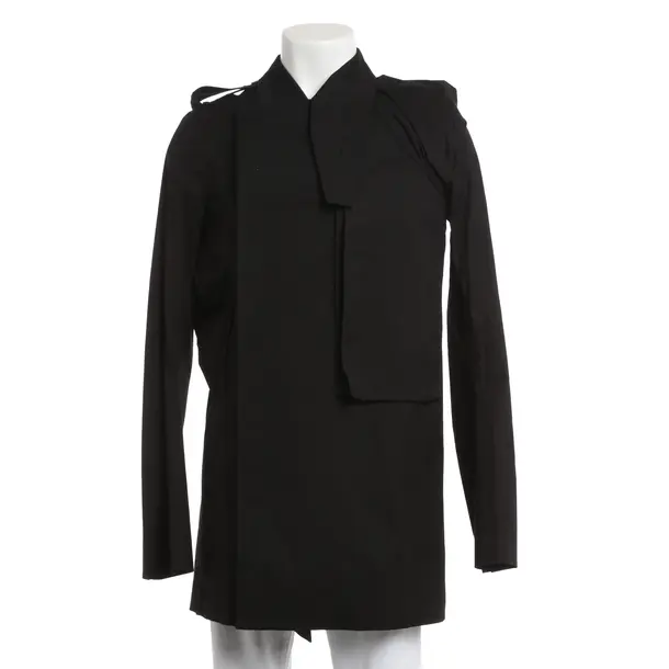 Trench Coat, in Black, Cotton, Rick Owens