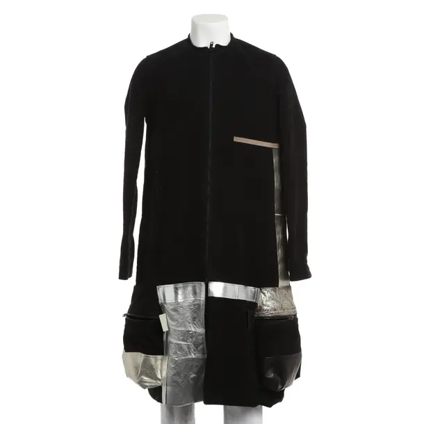 Overcoat, in Black, Wool, Rick Owens