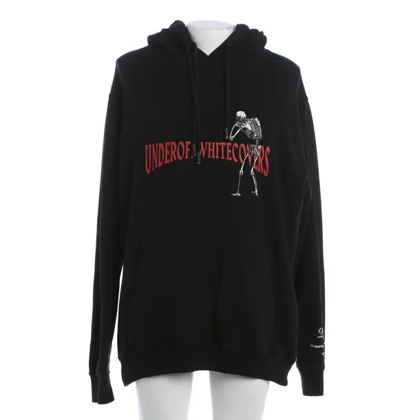 Felpa con cappuccio, in Multicolore, Cotone, Bianco sporco