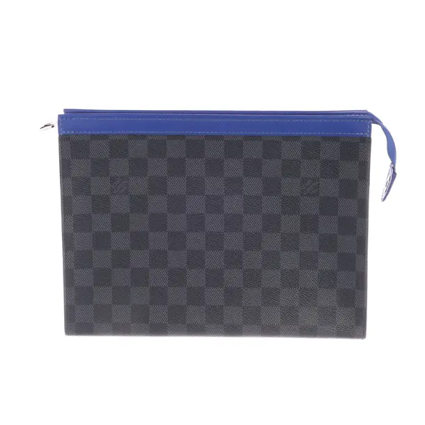 Pochette, in Gray, Leather, Louis Vuitton