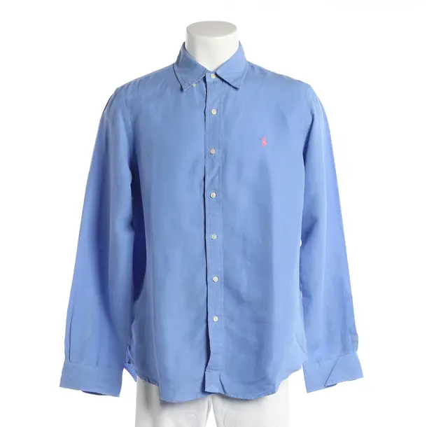 Shirt, in Blue, Linen, Polo Ralph Lauren