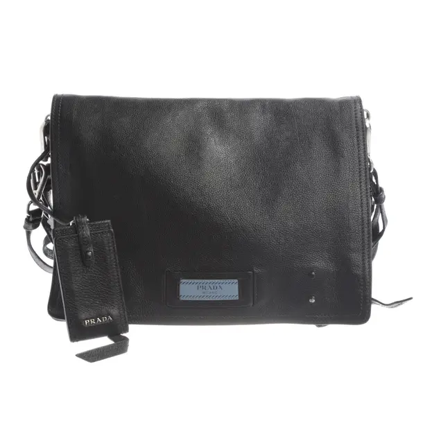 Umhängetasche, in Schwarz, Leder, Prada