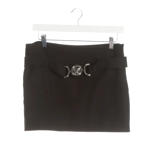 Skirt, in Black, Wool, Versace