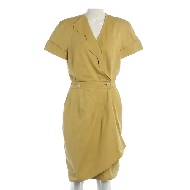Dress, in Mustard Yellow, Cotton, Escada