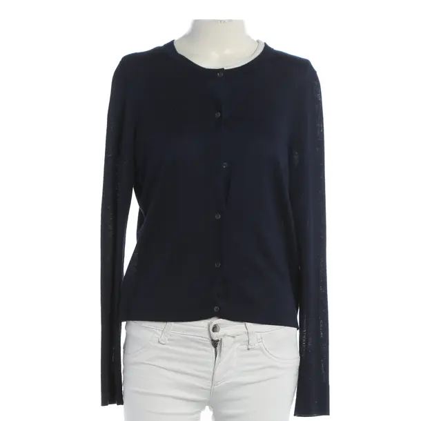 Cardigan, in Navy, Silk, Windsor
