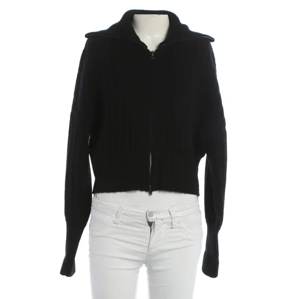 Cardigan, in Black, Wool, Odeeh