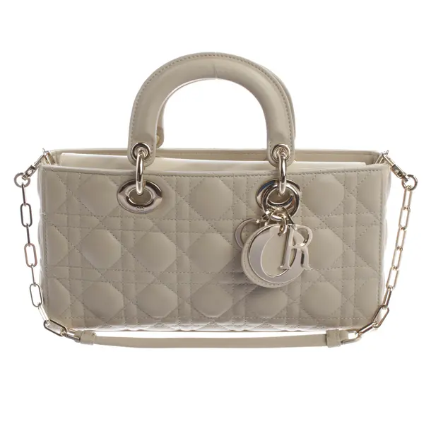 Handtasche, in Beige, Leder, Dior