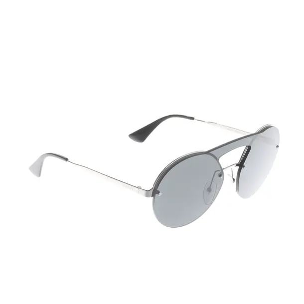 Sonnenbrille, in Silber, Kunststoff / Metall, Prada