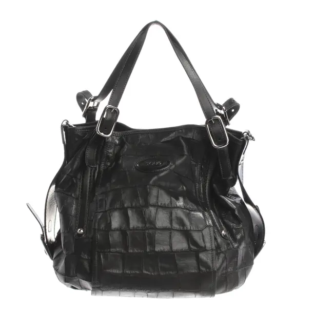Shopper Bag, in Black, Leather, Tod´s