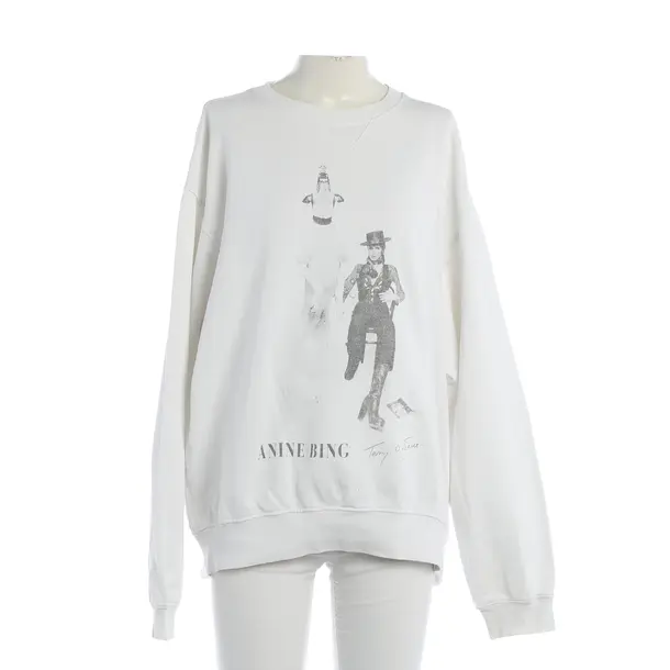 Sweatshirt, in Weiß, Baumwolle, Anine Bing