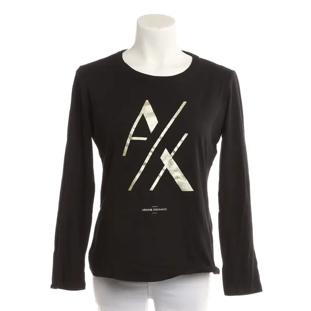 Manica lunga, in Nero, Cotone, Armani Exchange