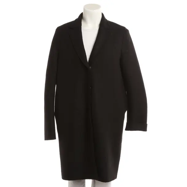 Übergangsmantel, in Schwarz, Wolle, Harris Wharf London