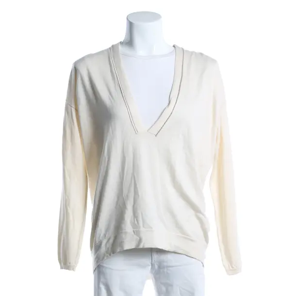 Jumper, in Cream, Cashmere, Brunello Cucinelli