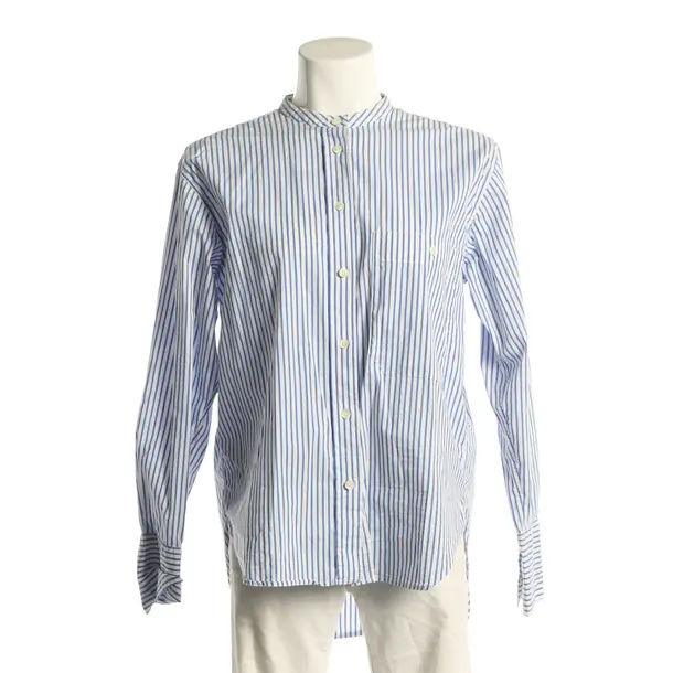 Camicetta, in Blu, Cotone, Chiuso