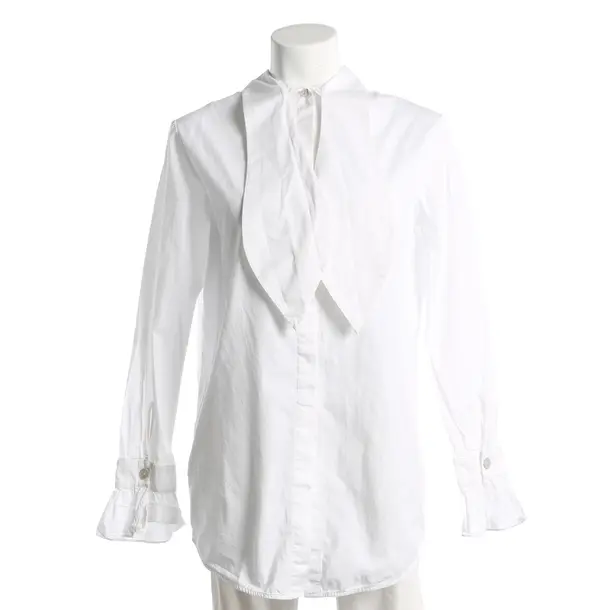 Blouse, in White, Cotton, Victoria Beckham