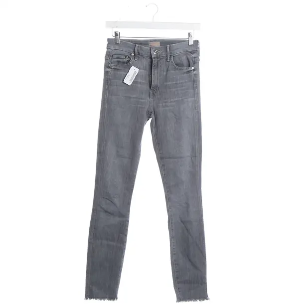 Jeans skinny, in Grigio chiaro, Cotone, Madre