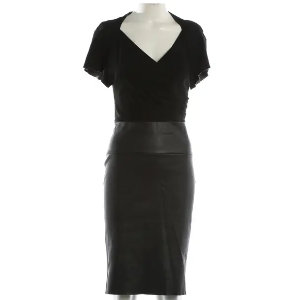 Kleid, in Schwarz, Leder, Jitrois