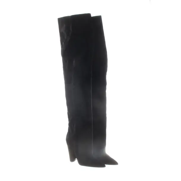 Overkneestiefel, in Schwarz, Saint Laurent