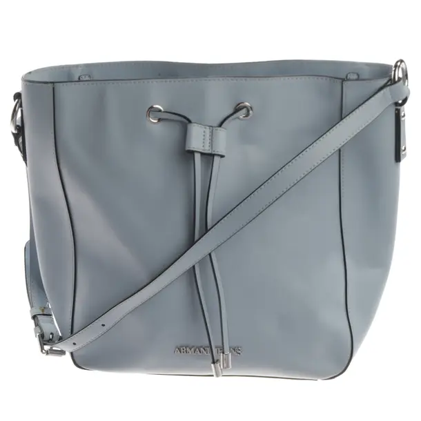 Shopper Bag, in Light Blue, Polyurethane, Armani Jeans