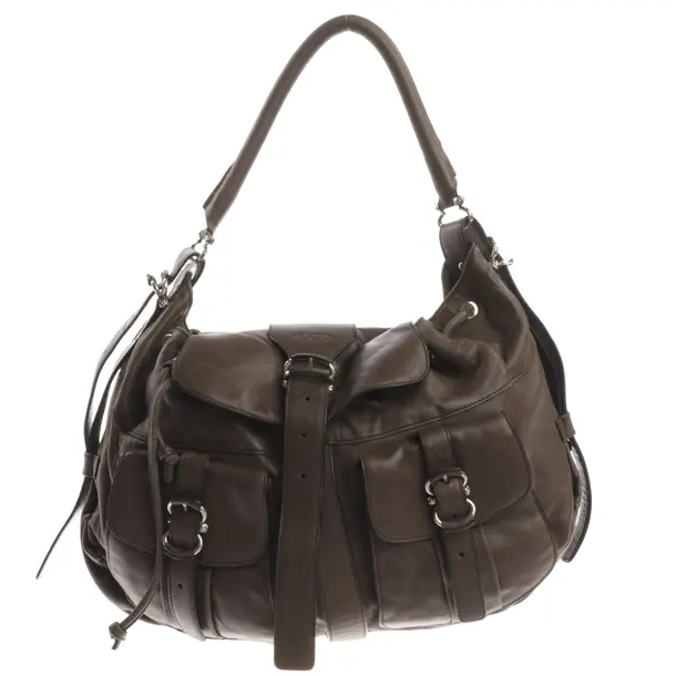 Handbag, in Dark Brown, Leather, Hugo Boss