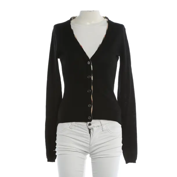 Strickjacke, in Schwarz, Wolle, Burberry Brit