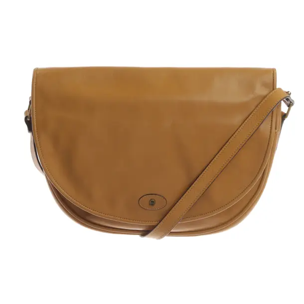 Schultertasche, in Hellbraun, Leder, Aigner