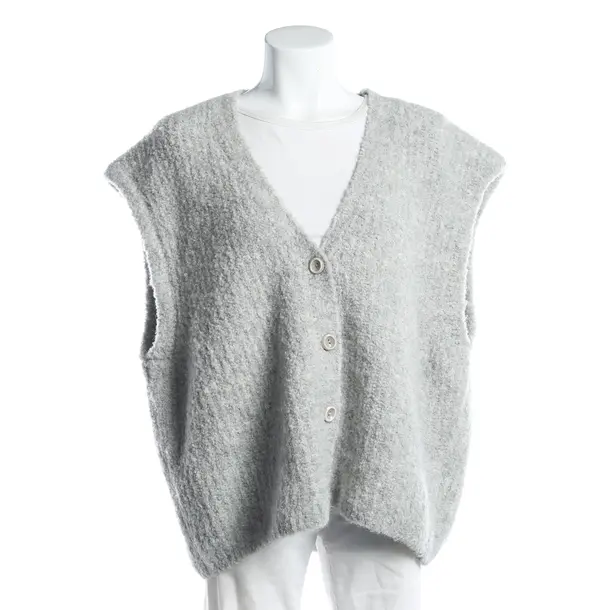 Vest, in Light Gray, Wool, American Vintage