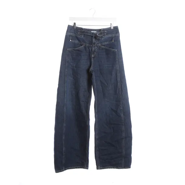 Straight Fit Jeans, in Navy, Cotton, Closed