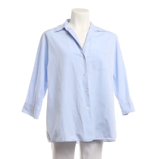 Bluse, in Blau, Baumwolle, Max Mara