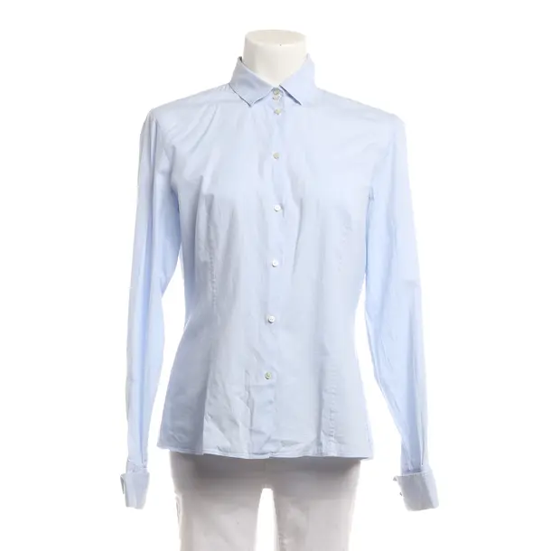 Blouse, in Blue, Cotton, Hugo Boss