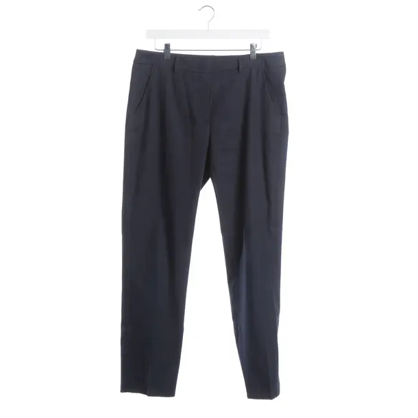 Pants, in Navy, Cotton, Max Mara