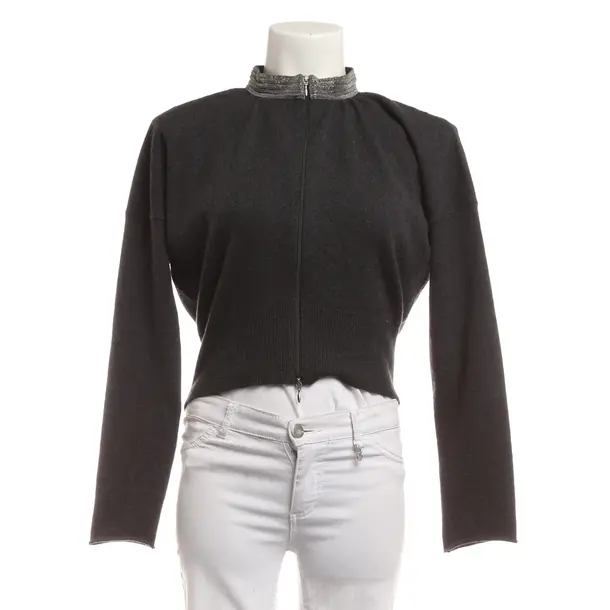 Cardigan, in Grigio, Cachemire, Fabiana Filippi