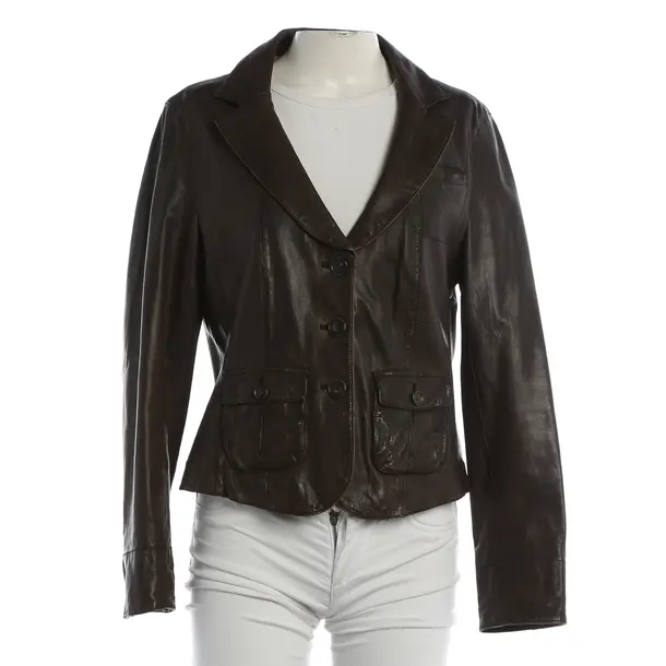 LeatherJacket, in Brown, Leather, Marc Cain