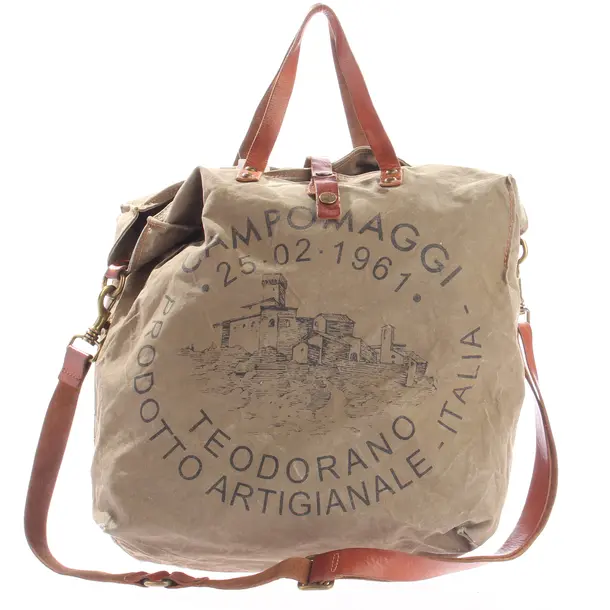 Shopper, in Marrone, Cotone, Campomaggi