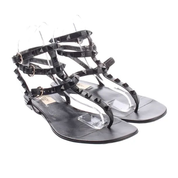 Sandali con cinturino, in Nero, Valentino