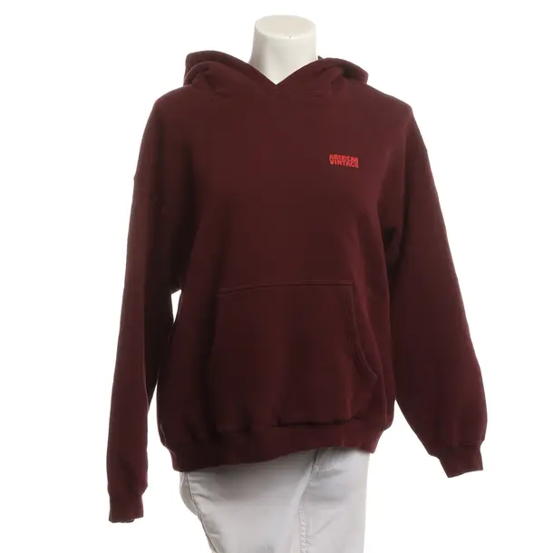 Felpa con cappuccio, in Bordeaux, Cotone, Vintage americano
