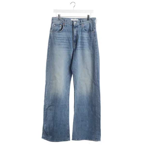 Flared Jeans, in Blue, Cotton, Mother