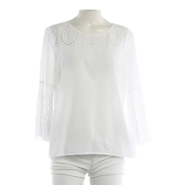 Blouse, in White, Cotton, Bloom